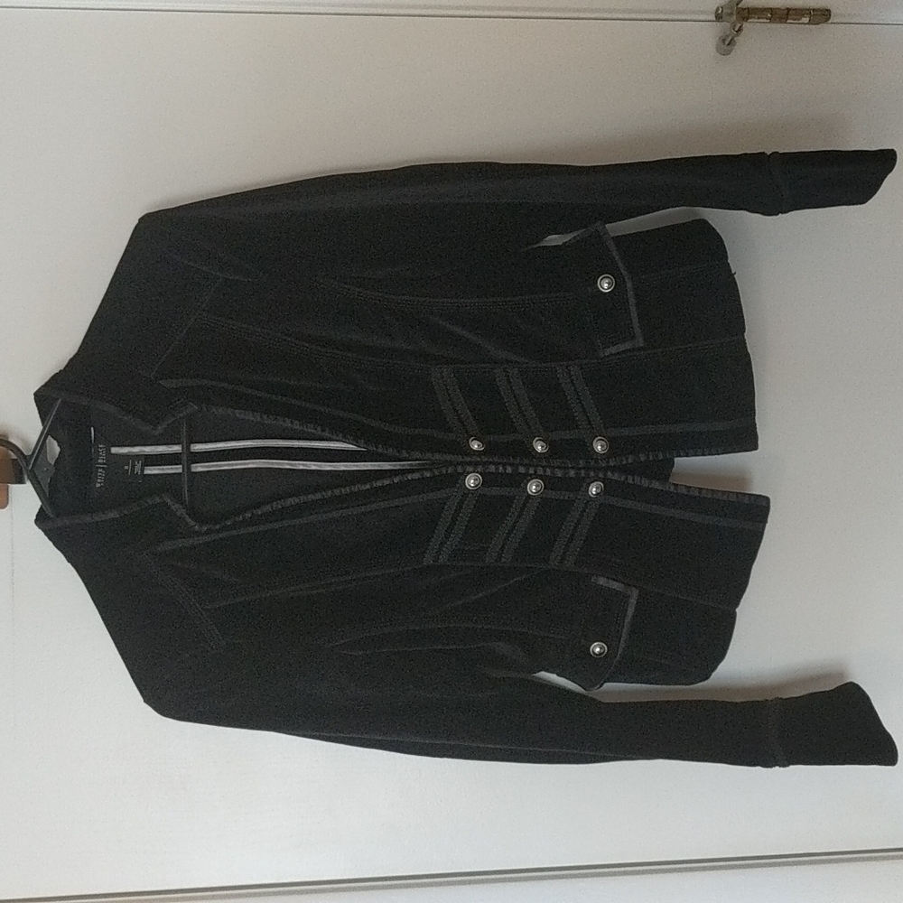 Black velvet blazer